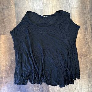 Free people oversized embroidered tee